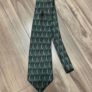 Oscar de la renta Silk Tie Green